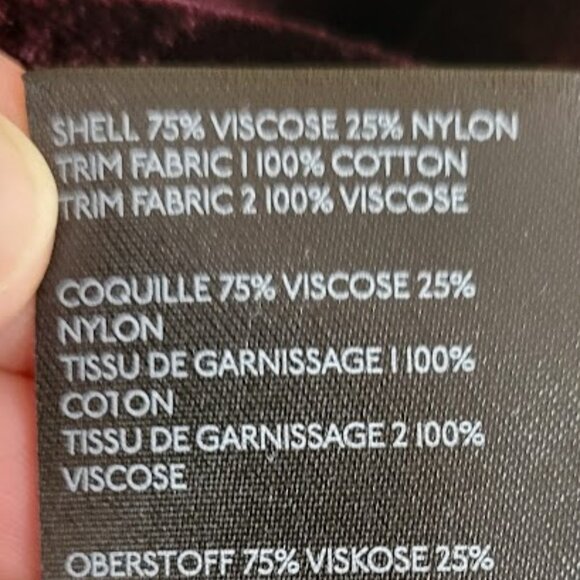 Maeve by Anthropologie Katrina Burgundy Blouse Velvet Button Up Top Women's SZ 2 - Picture 12 of 14